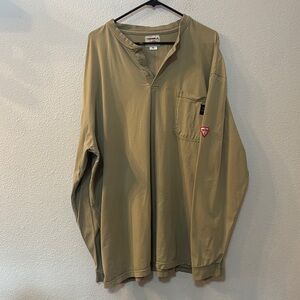Men's Olive Green Long Sleeve Shirt